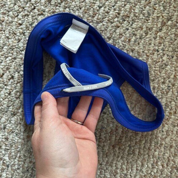 Nike bikini bottom Swimsuit Blue Size Large with Drawstring - Picture 4 of 7